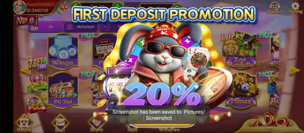 3card game deposit
